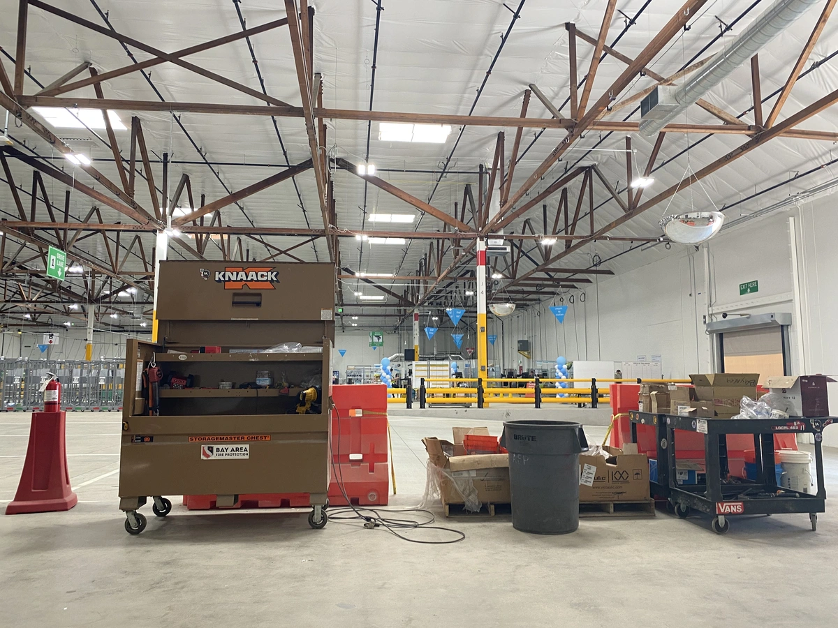 Commercial fire sprinkler at Amazon San Jose