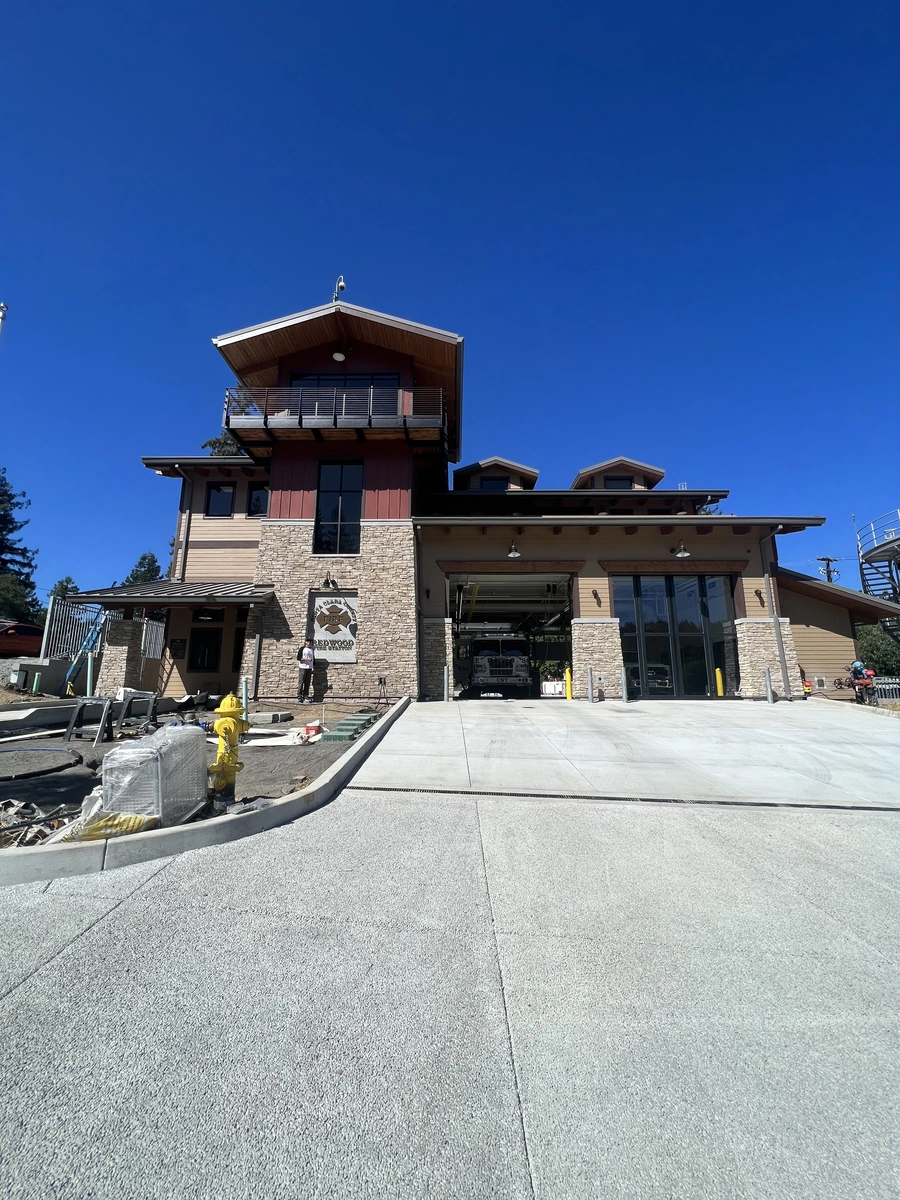 Redwood City fire station sprinkler installation